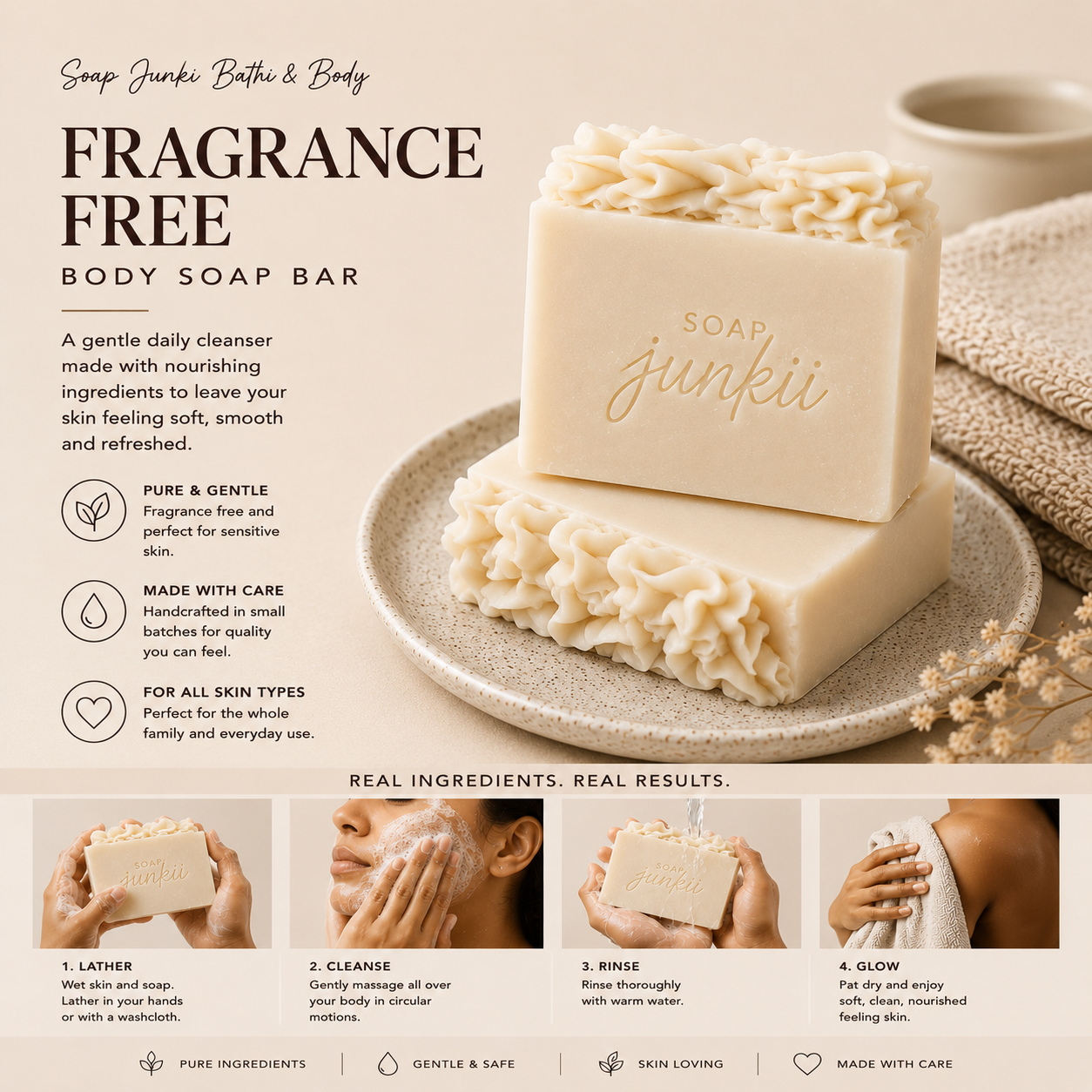 Clarity Fragrance Free Soap Bar