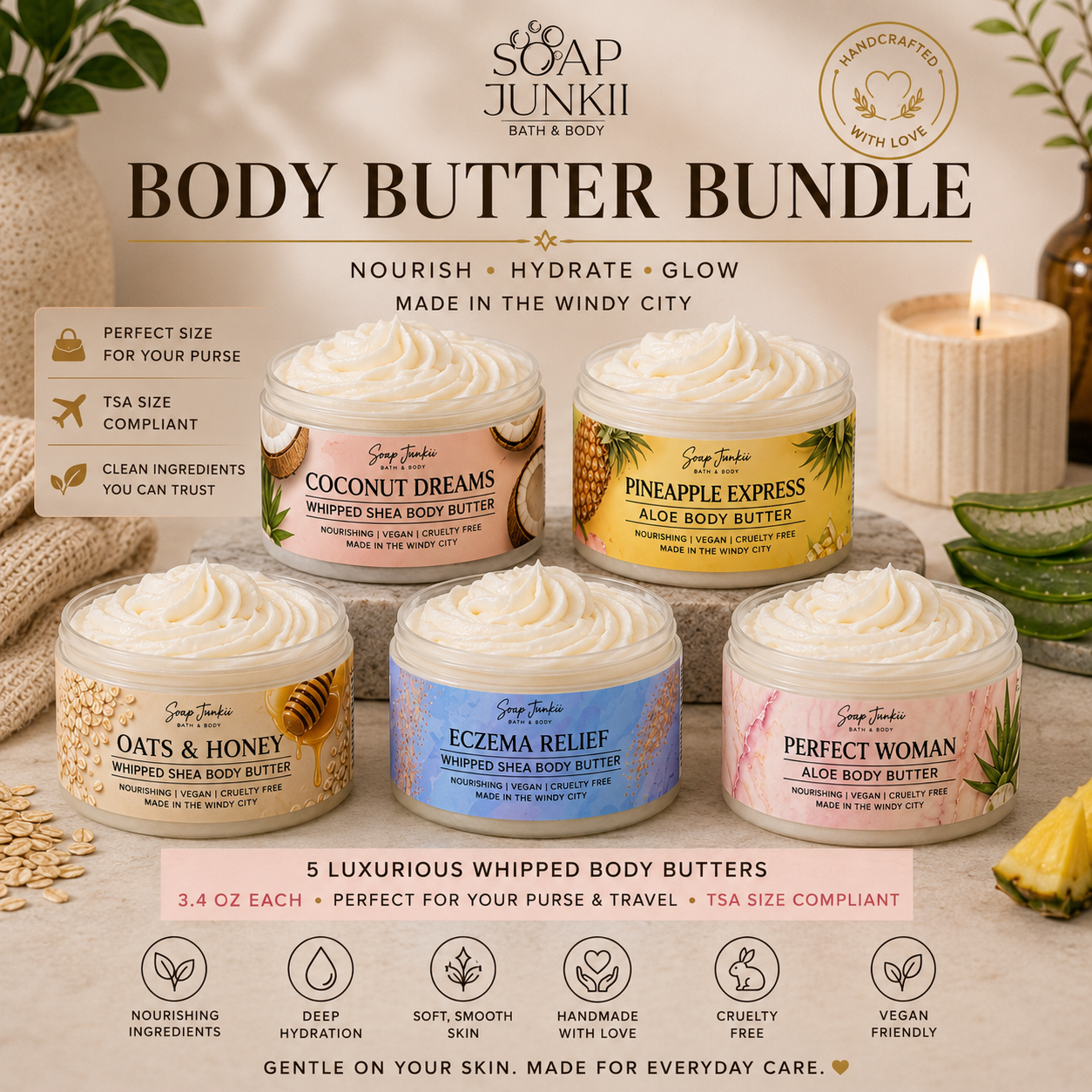 Soap Junkii Signature Body Butter Bundle